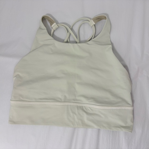 lululemon athletica Other - Lululemon | Free To Be High-Neck Longline Bra | Sz 10 A/B Cup | Pale Green | EUC